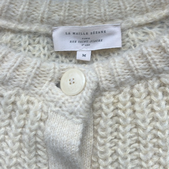 Pale Yellow Sezane Emile Sweater- Medium. - Picture 4 of 8